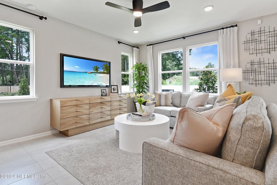 Furnished interior view inside a new home in , Jacksonville (Image 13).