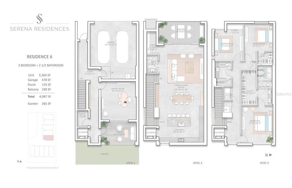 2D floor plan layout of this home in , Clearwater, FL (Image 4).
