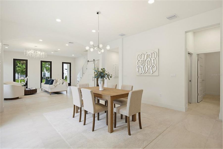 Furnished interior view inside a new home in , Winter Park (Image 19).
