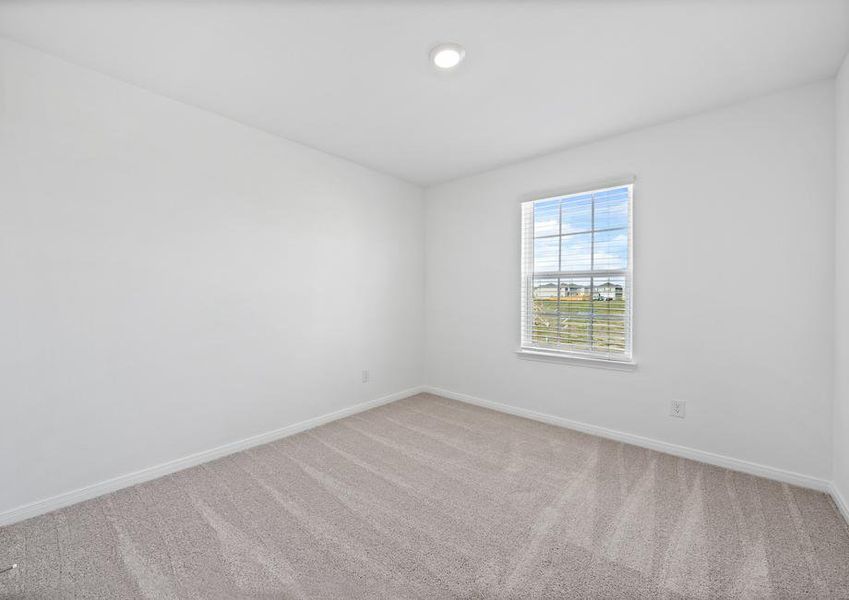 Two of the spare bedrooms have a walk-in closet.