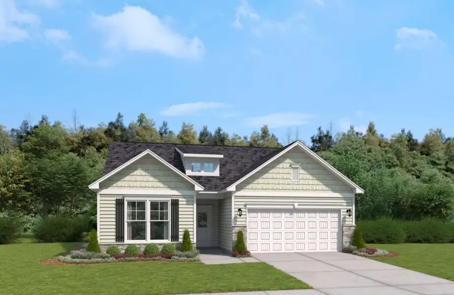Representative exterior photo of a completed home built from the The Everest by Stanley Martin Homes in Bell Meadows, Winnabow, NC (Image 36).