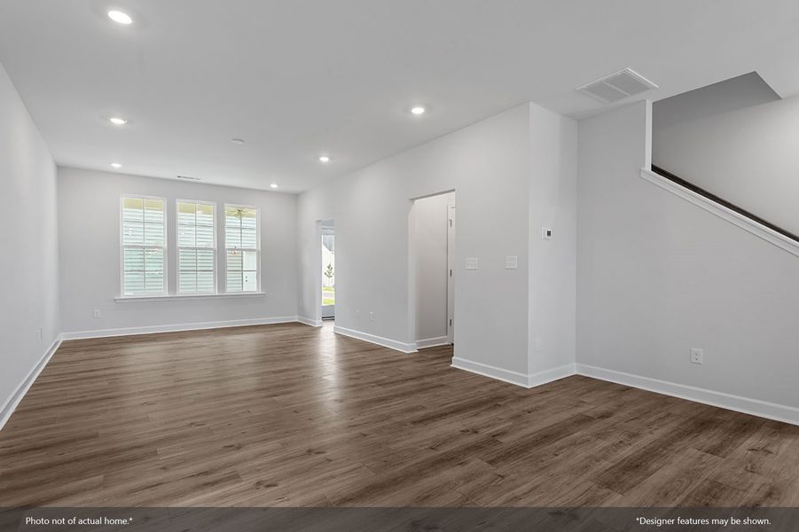 Spacious, unfurnished interior of a new home in Renaissance at White Oak, Garner (Image 12). Spacious, unfurnished interior of a new home in Renaissance at White Oak, Garner (Image 12).