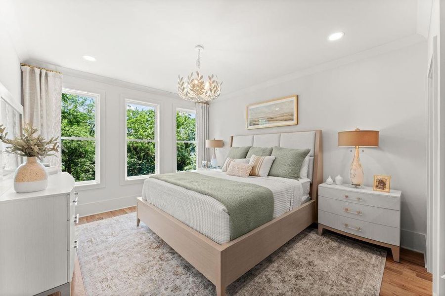Furnished interior view inside a new home in The Carlyle, Marietta (Image 17).