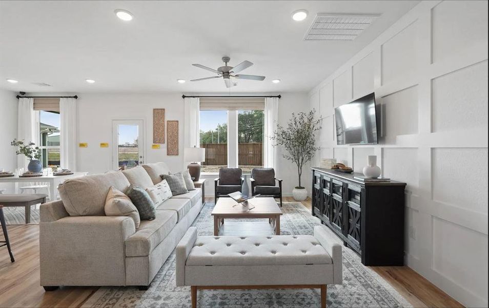 Copperwood example of family room windows