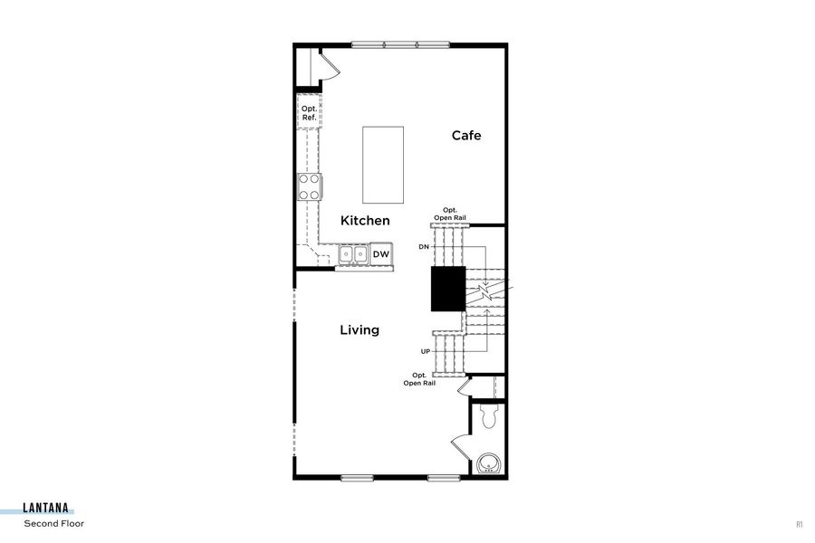 2D floor plan layout of this home in Parkview at Hamlin, Winter Garden, FL (Image 5).