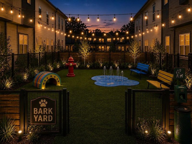 Rendering of the Bark Yard Rendering of the Bark Yard