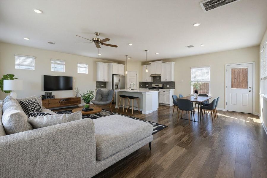 Furnished interior view inside a new home in Aldine Pines, Houston (Image 13).