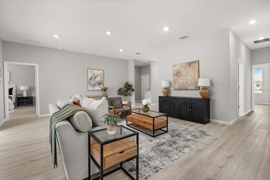 Furnished interior view inside a new home in , Sebring (Image 10). Furnished interior view inside a new home in , Sebring (Image 10).