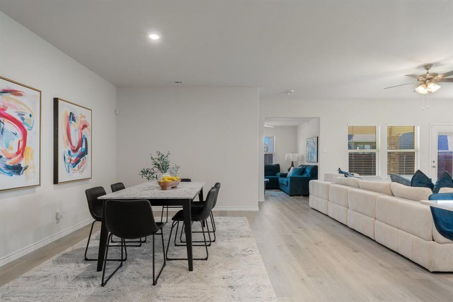 Furnished interior view inside a new home in Fireside by the Lake, Garland (Image 24). Furnished interior view inside a new home in Fireside by the Lake, Garland (Image 24).