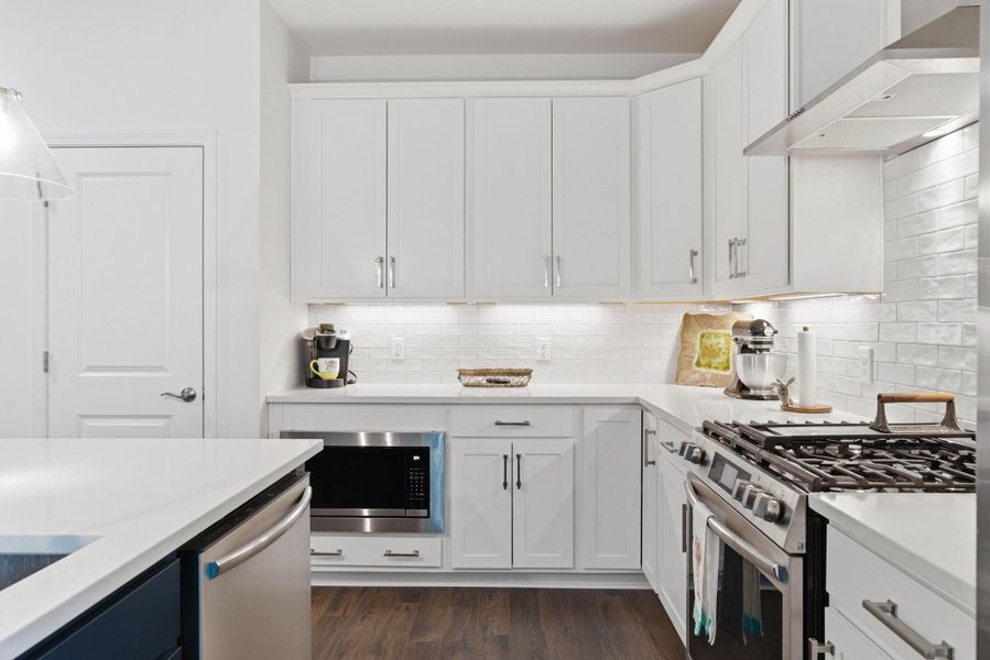 Furnished interior view inside a new home in , Santee (Image 54).