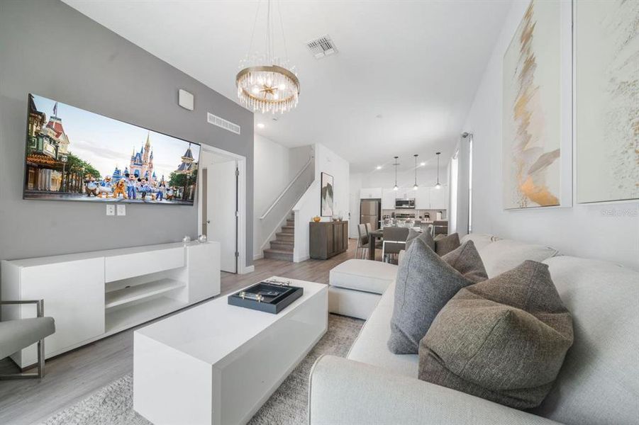 Furnished interior view inside a new home in , Davenport (Image 14). Furnished interior view inside a new home in , Davenport (Image 14).