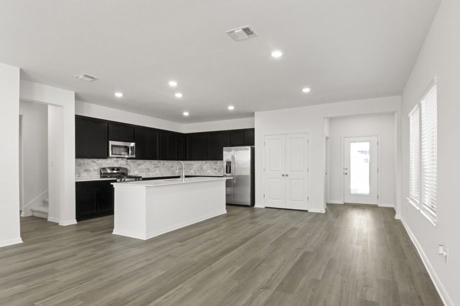 Representative furnished interior of a home built from the Sergio by Pacesetter Homes in Crosswinds, Kyle (Image 8). Representative furnished interior of a home built from the Sergio by Pacesetter Homes in Crosswinds, Kyle (Image 8).