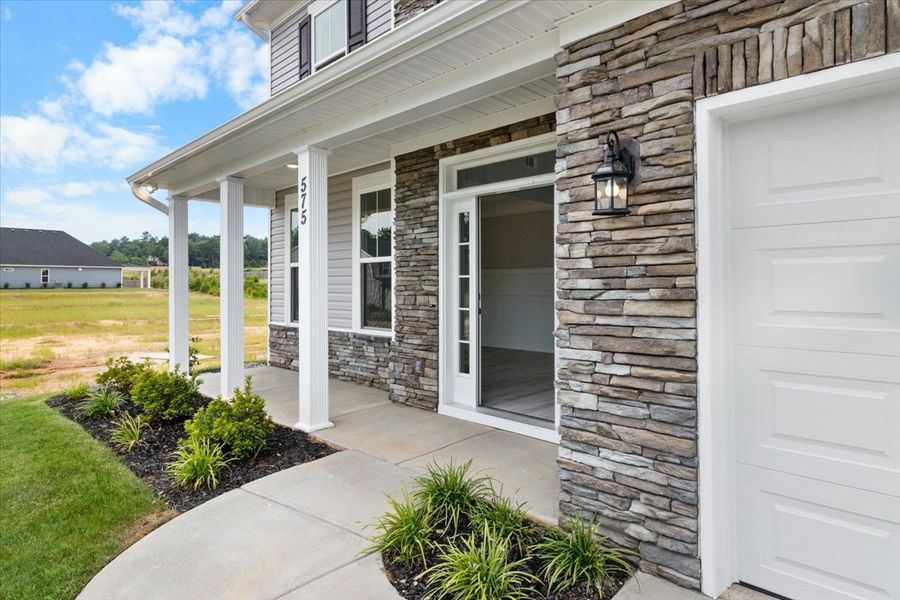 Front exterior of a new home in Windsor, North Augusta, SC, highlighting curb appeal (Image 24).