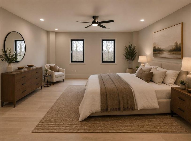 Furnished interior view inside a new home in , Buford (Image 28).