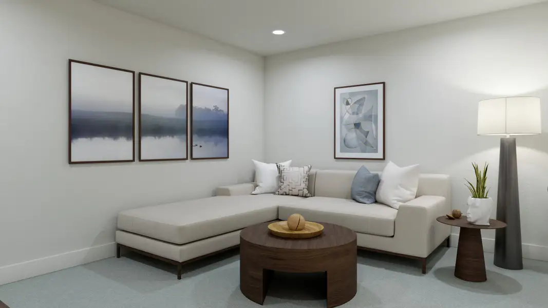 Representative furnished interior of a home built from the Ashland III by Southgate Homes in Eliana, McKinney (Image 21).