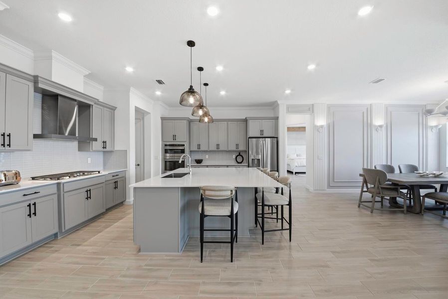 Furnished interior view inside a new home in Arden: The Waterford Collection, Loxahatchee (Image 31).