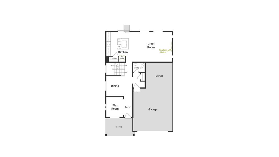 2D floor plan layout of this home in Banning Lewis Ranch, Colorado Springs, CO (Image 2). 2D floor plan layout of this home in Banning Lewis Ranch, Colorado Springs, CO (Image 2).
