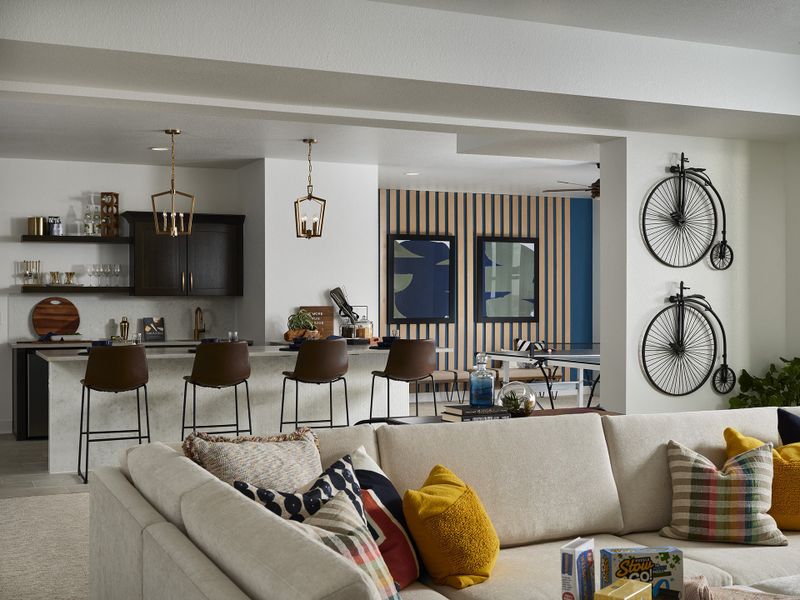 Representative furnished interior of a home built from the The Jadewood by David Weekley Homes in The Aurora Highlands The Signature, Aurora (Image 4).