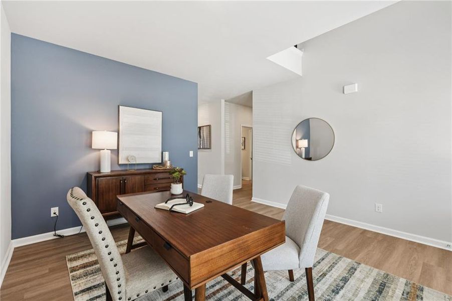 Furnished interior view inside a new home in The Hills at Cedar Creek, Winder (Image 16). Furnished interior view inside a new home in The Hills at Cedar Creek, Winder (Image 16).
