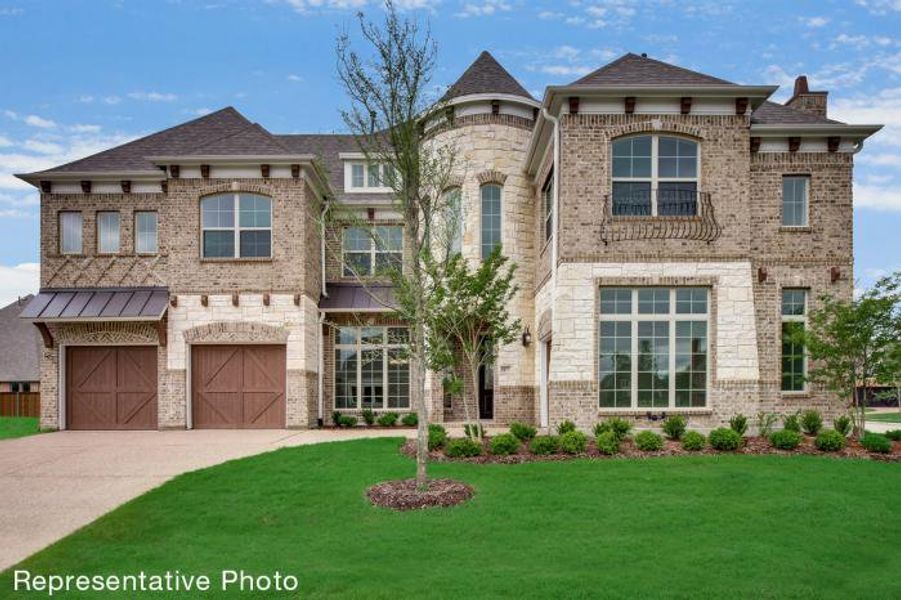 Representative exterior photo of a completed home built from the Miramonte by Grand Homes in Heath Golf & Yacht Club, Heath, TX (Image 22). Representative exterior photo of a completed home built from the Miramonte by Grand Homes in Heath Golf & Yacht Club, Heath, TX (Image 22).