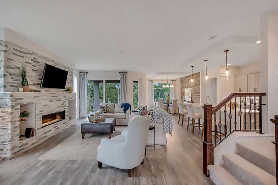 Representative furnished interior of a home built from the Asheville by Paytas Homes in The Reserve at Victoria, Deland (Image 8).