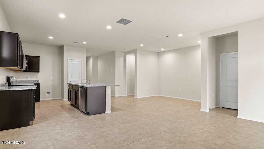 Kitchen Dining and Hallways