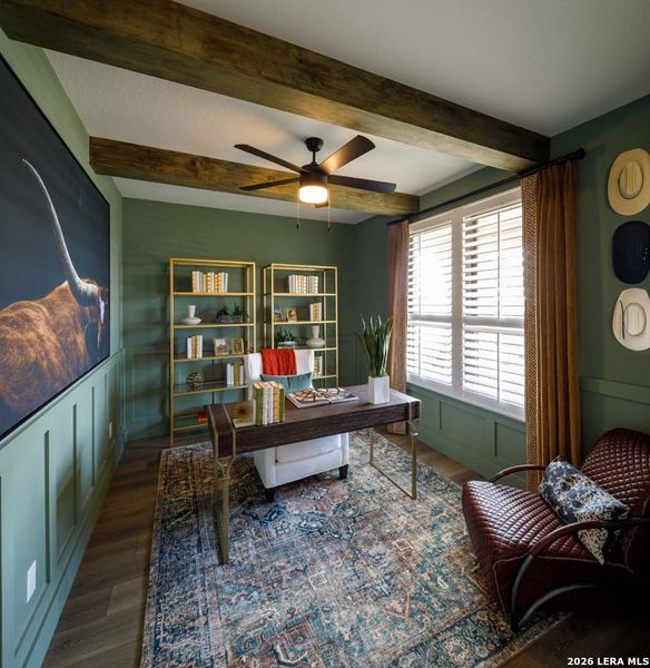 Furnished interior view inside a new home in Alsatian Oaks, Castroville (Image 26).
