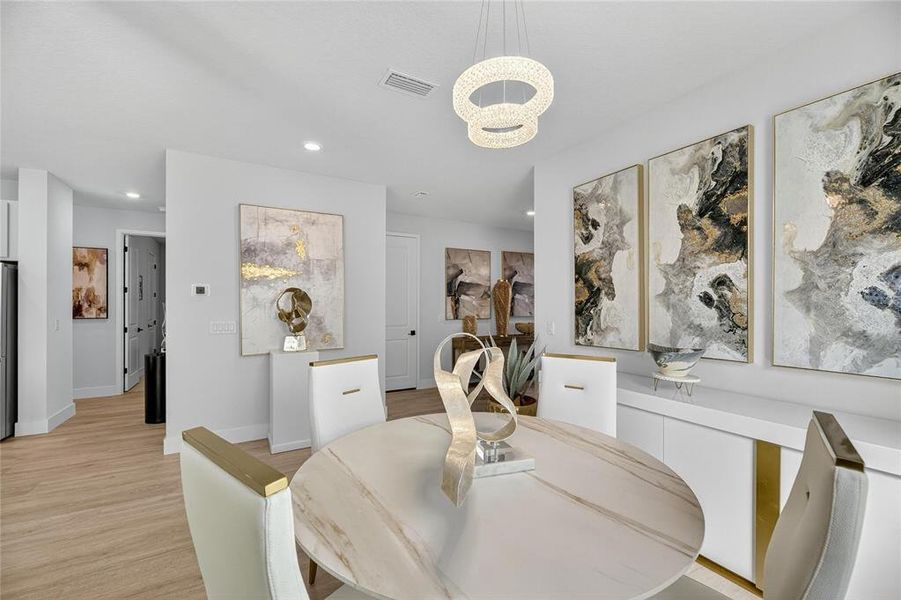 Furnished interior view inside a new home in The Peninsula at Rhodine Lake, Riverview (Image 36).