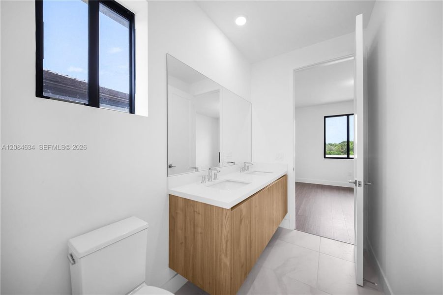 Furnished interior view inside a new home in , Miami (Image 10).