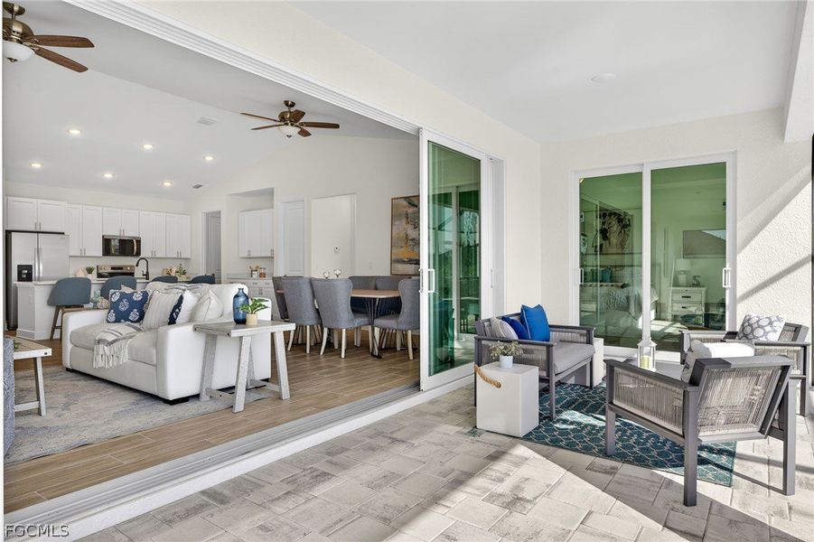 Furnished interior view inside a new home in Cape Coral, Cape Coral (Image 11). Furnished interior view inside a new home in Cape Coral, Cape Coral (Image 11).