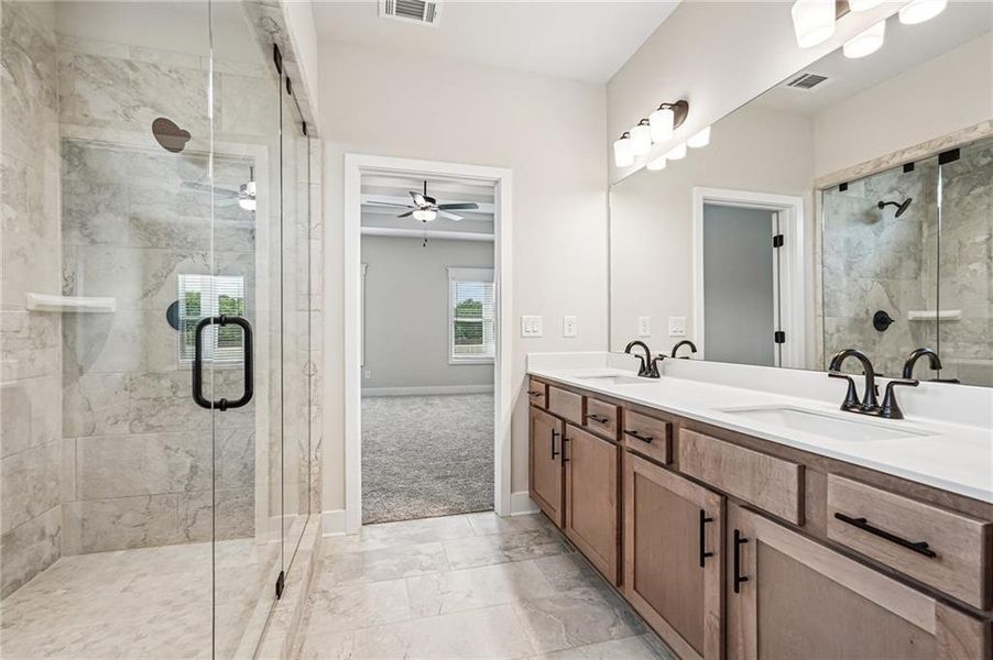 Furnished interior view inside a new home in Fowler Farms, Auburn (Image 10). Furnished interior view inside a new home in Fowler Farms, Auburn (Image 10).