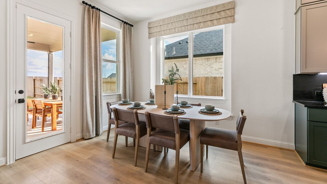 Representative furnished interior of a home built from the Rosewood by DRB Homes in Brookewater, Rosenberg (Image 12).