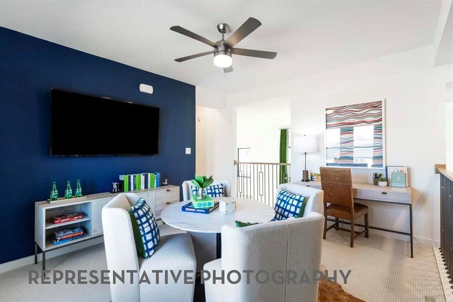 Furnished interior view inside a new home in Wellington, Haslet (Image 27).