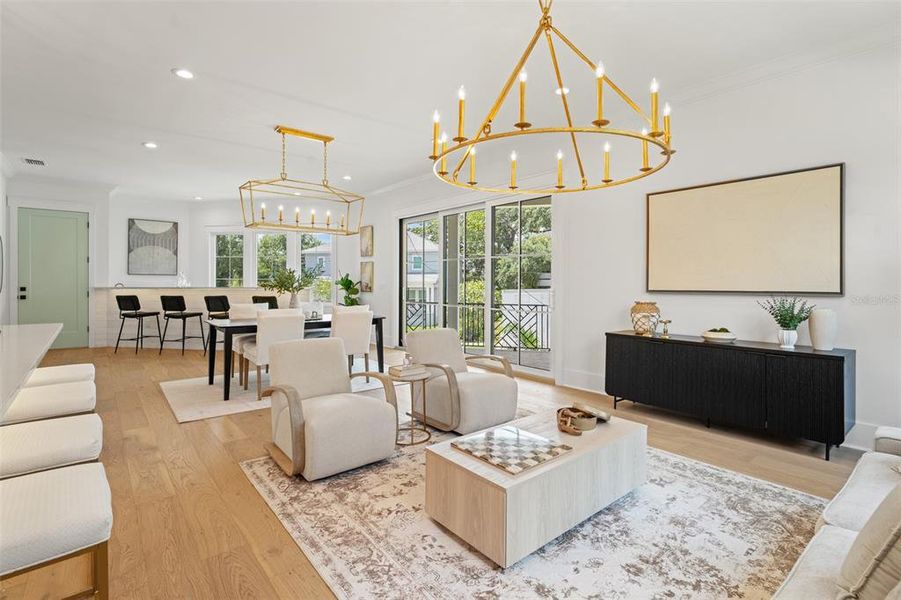 Furnished interior view inside a new home in , Tampa (Image 29). Furnished interior view inside a new home in , Tampa (Image 29).