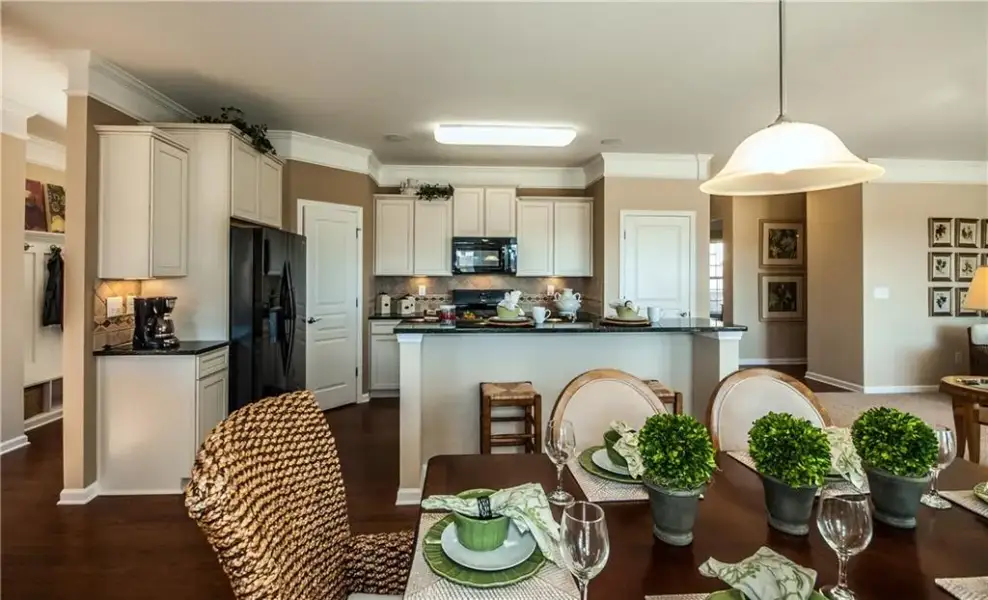 Furnished interior view inside a new home in Sierra Creek, Hoschton (Image 8).
