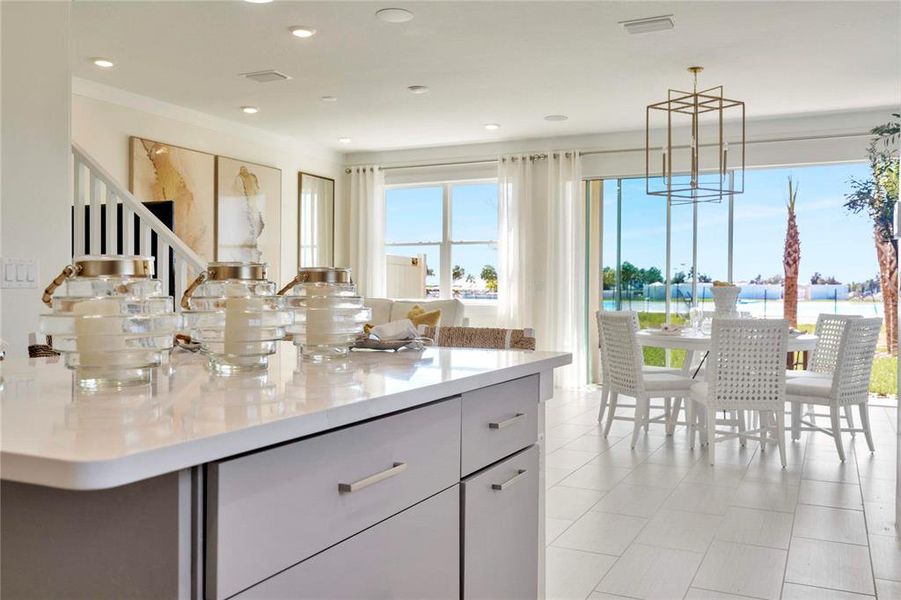 Furnished interior view inside a new home in , Wesley Chapel (Image 22).