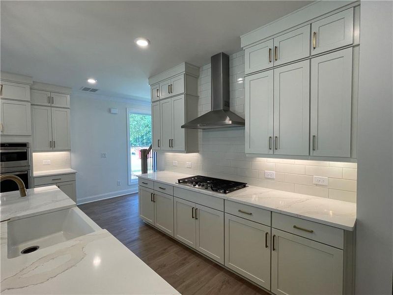 Furnished interior view inside a new home in Waterside Townhomes, Peachtree Corners (Image 5).
