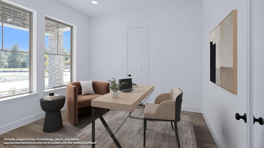 Furnished interior view inside a new home in Colton 55', Montgomery (Image 8).