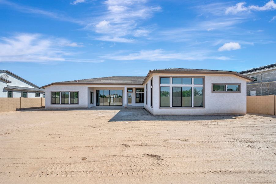 Exterior details and patio area of a home in Tierra at Legado West, Queen Creek (Image 3).