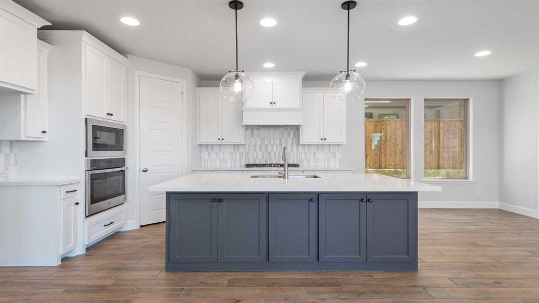 Furnished interior view inside a new home in The Heights At Uptown Celina 45', Celina (Image 8). Furnished interior view inside a new home in The Heights At Uptown Celina 45', Celina (Image 8).