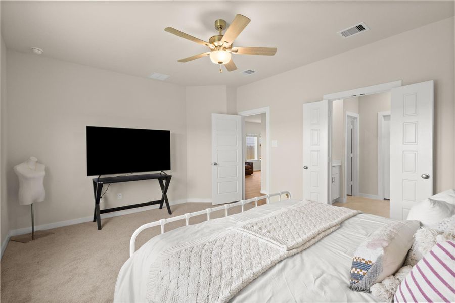 Furnished interior view inside a new home in Sundance Cove - Traditional Series, Crosby (Image 19).