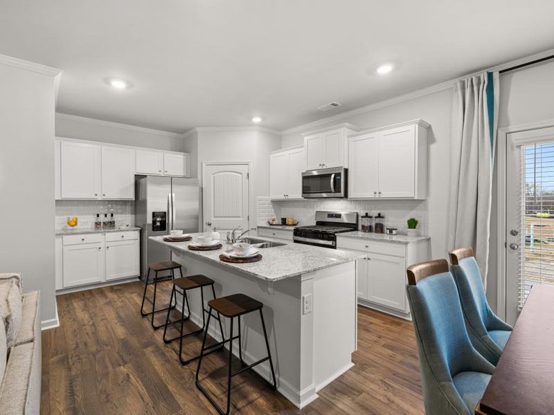 Furnished interior view inside a new home in Greyton Springs Place, Buford (Image 4).