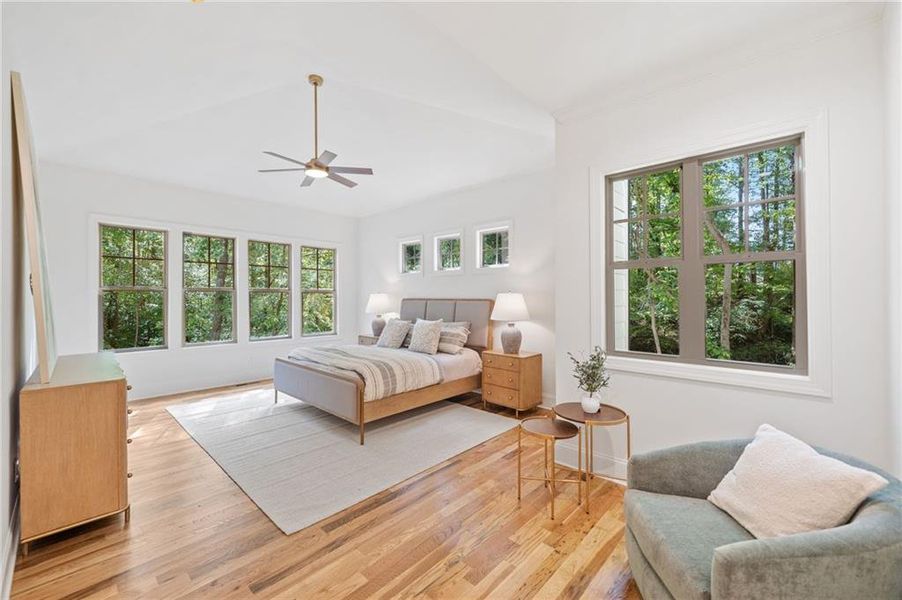 Furnished interior view inside a new home in , Holly Springs (Image 12). Furnished interior view inside a new home in , Holly Springs (Image 12).