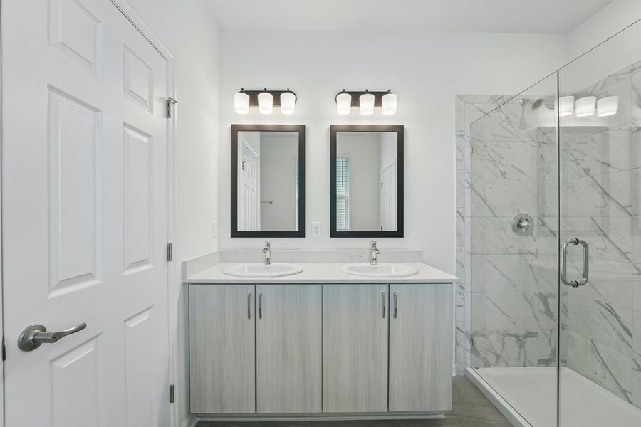 Furnished interior view inside a new home in Hawkes Meadow, Jacksonville (Image 12).