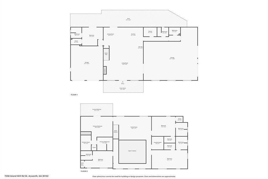 2D floor plan layout of this home in , Acworth, GA (Image 5).