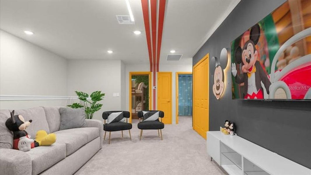 Furnished interior view inside a new home in , Clermont (Image 5).