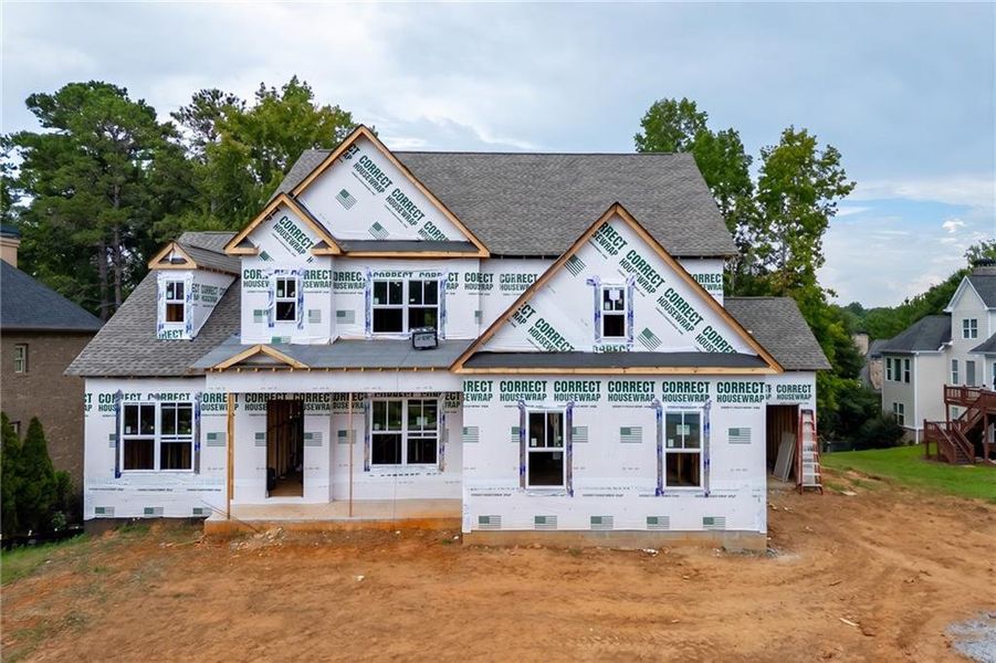 In-progress construction of a new home in , Jefferson, GA (Image 3).
