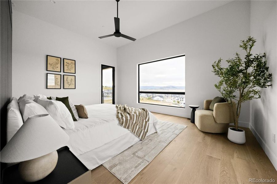Furnished interior view inside a new home in Signature at Crystal Valley, Castle Rock (Image 8).