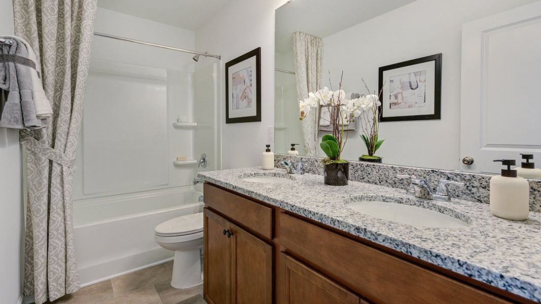 Furnished interior view inside a new home in Magnolia Townes, Wendell (Image 14).