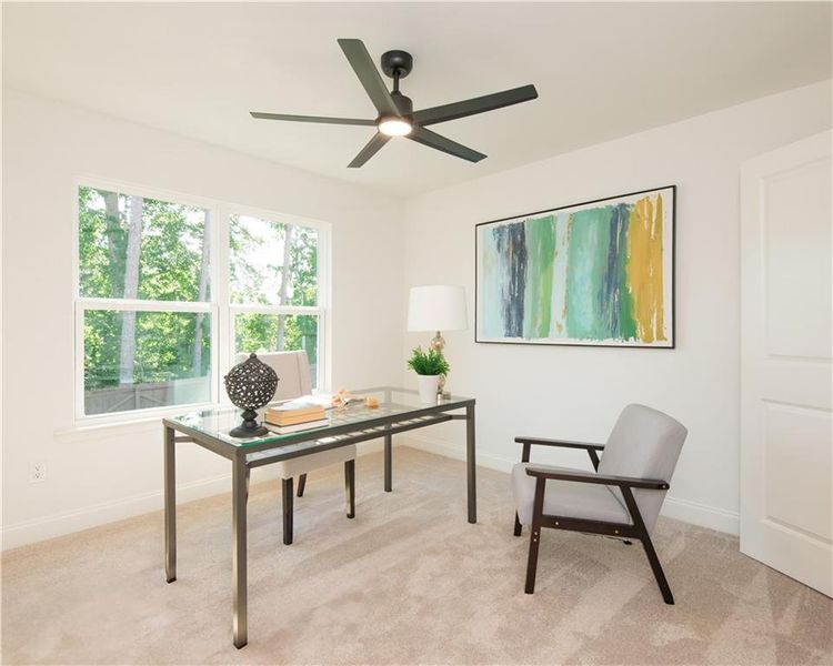 Furnished interior view inside a new home in , Snellville (Image 27).